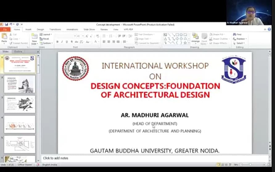 Seminar on Design Concepts: Foundation of Architectural Design. by Ar. Madhur...