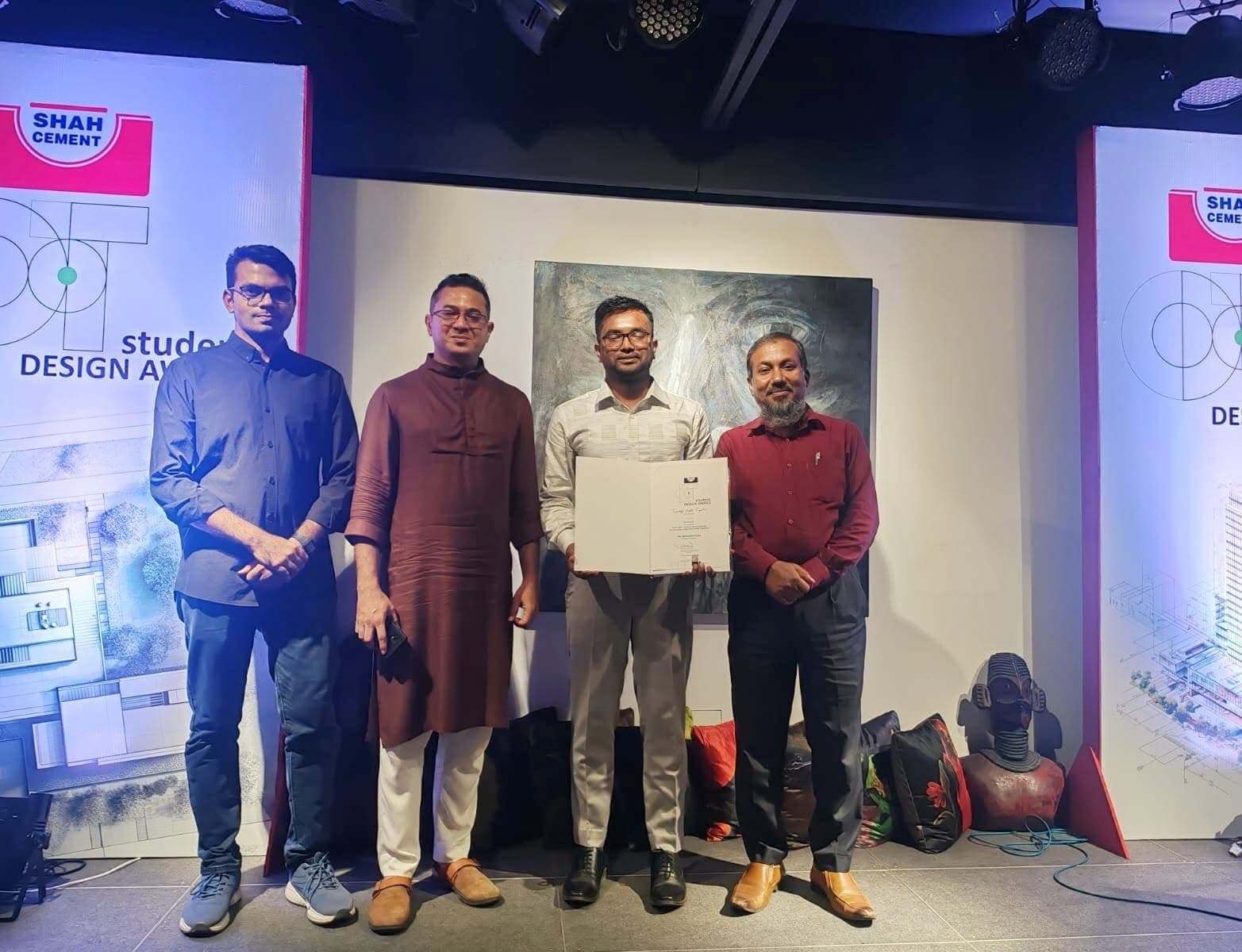 Winner — DOT, Shah cement student design project competition award (B)